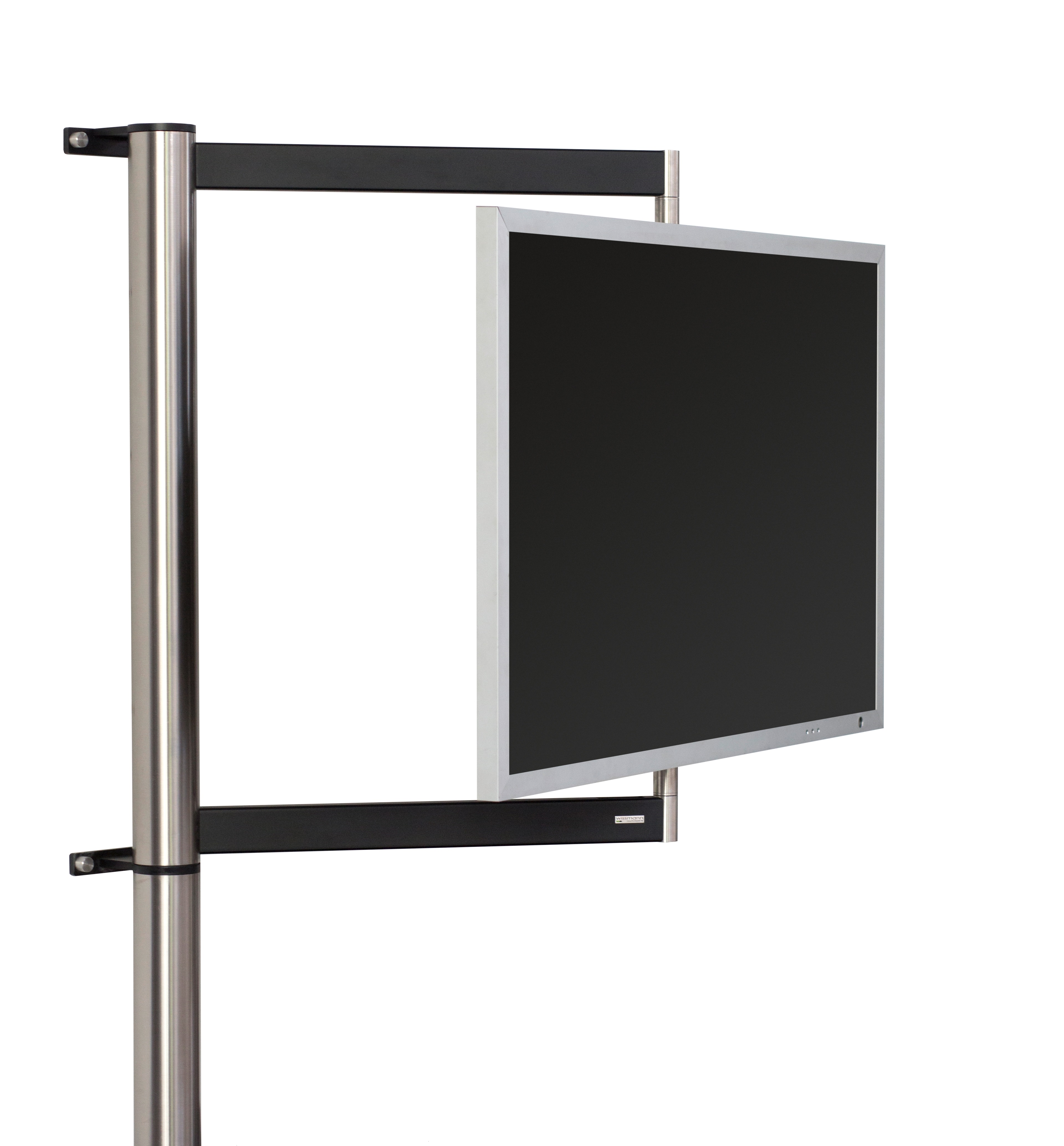 Wissmann design TV wall mount solution art112 corner mount stainless steel