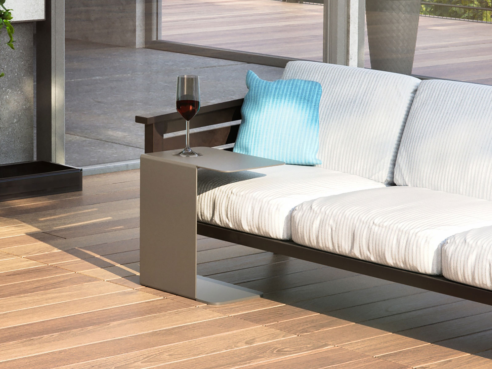 Wissmann design sofa side table os ART561