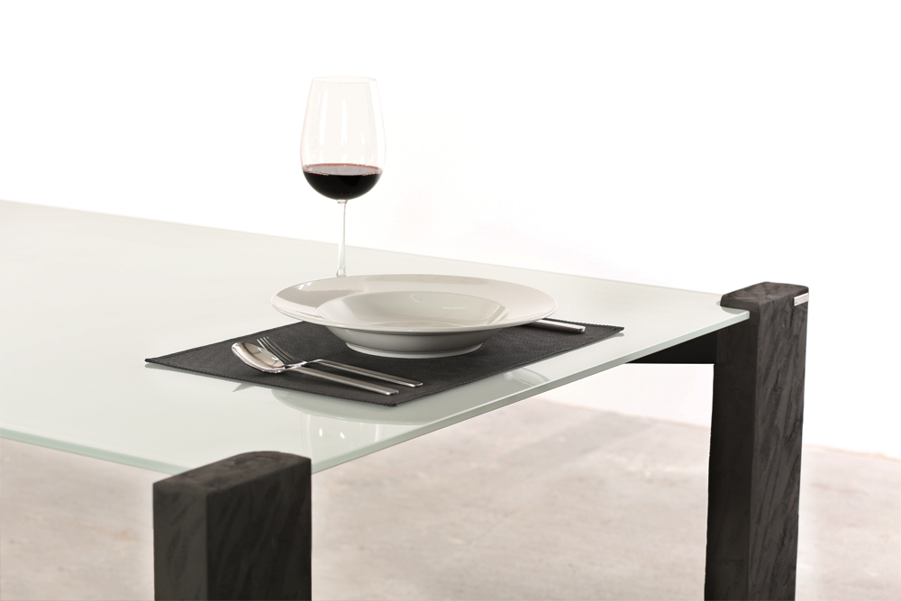 WISSMANN design dining table glass top art605