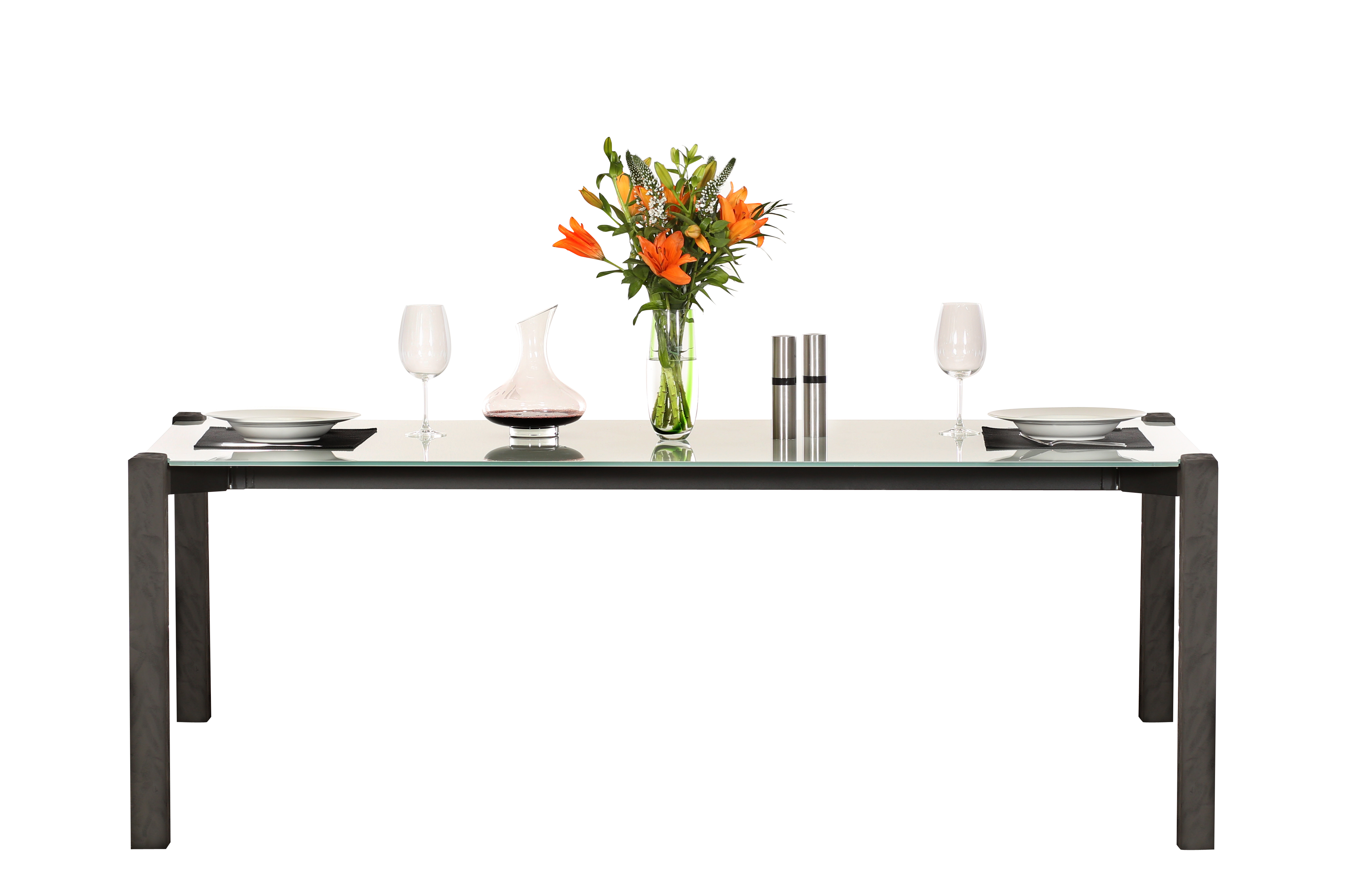 WISSMANN design dining table glass top art605