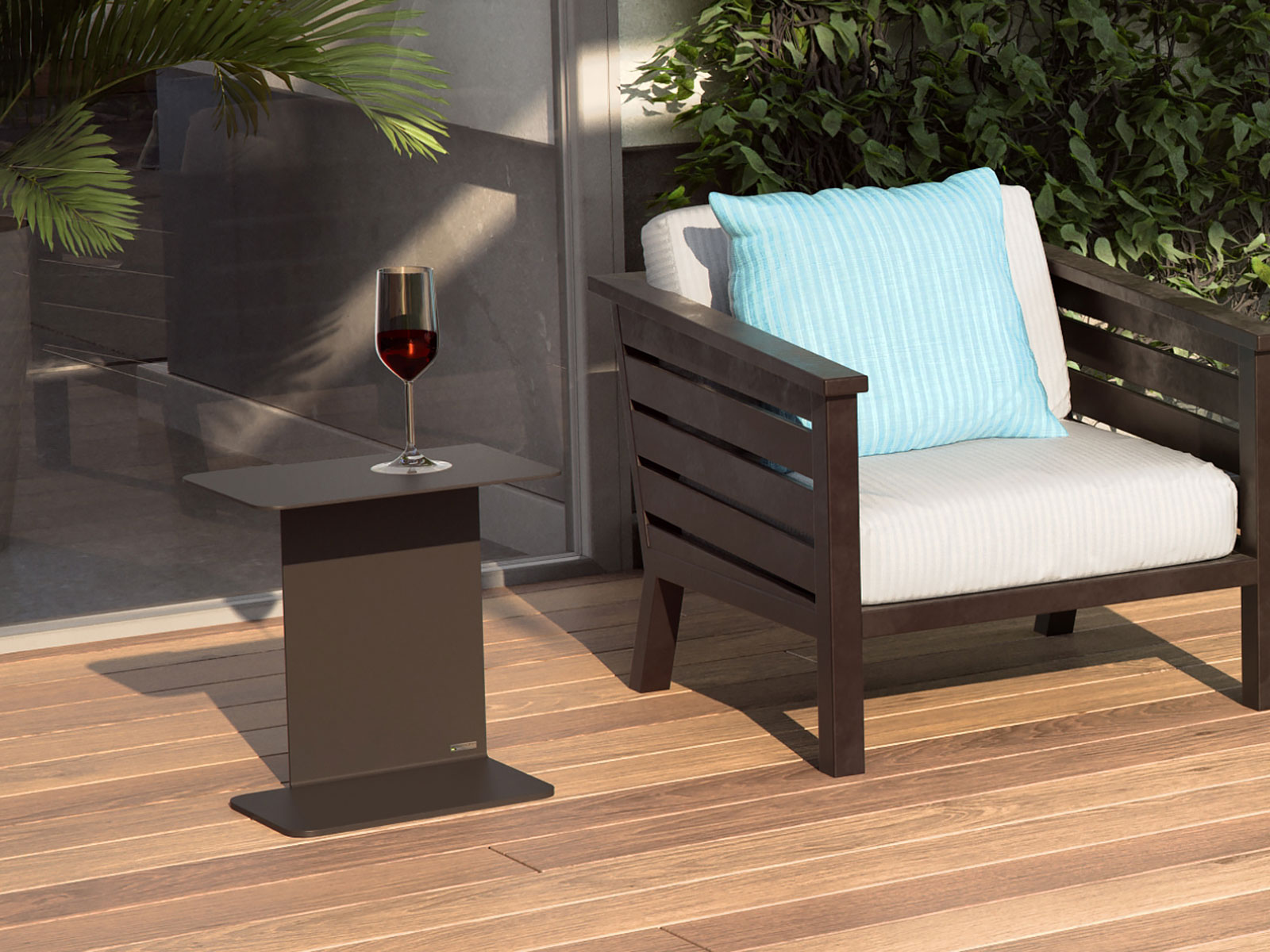 Wissmann design sofa side table os ART561