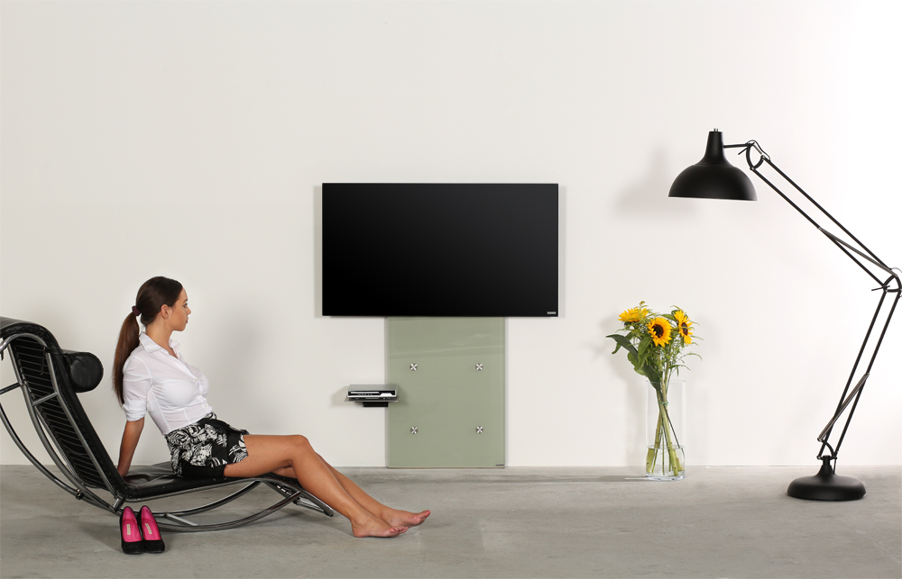 Wissmann Design TV wall mount plate art117-G glass plate
