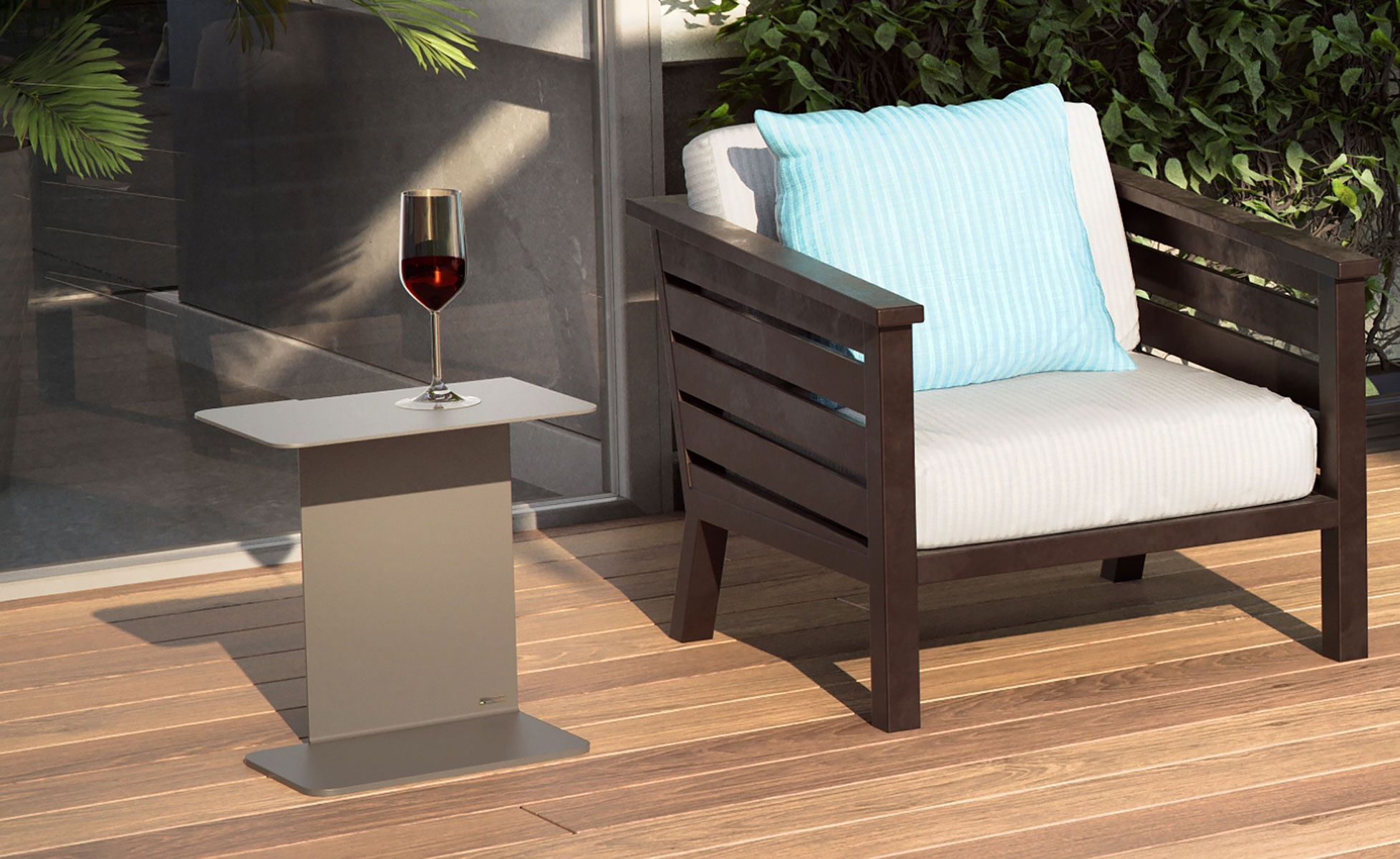 Wissmann design sofa side table os ART561