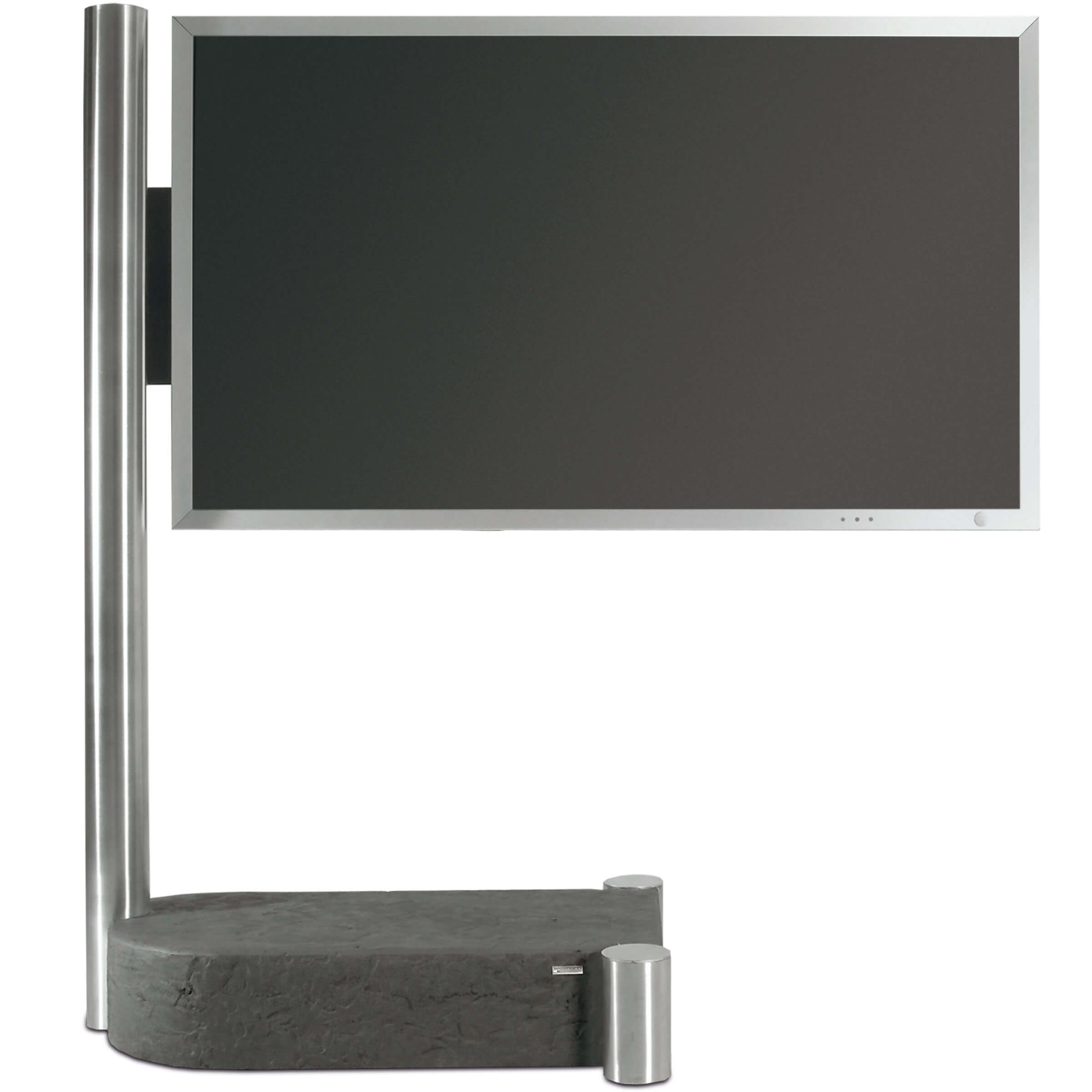 WISSMANN Design TV stand ART110 stainless steel + stone