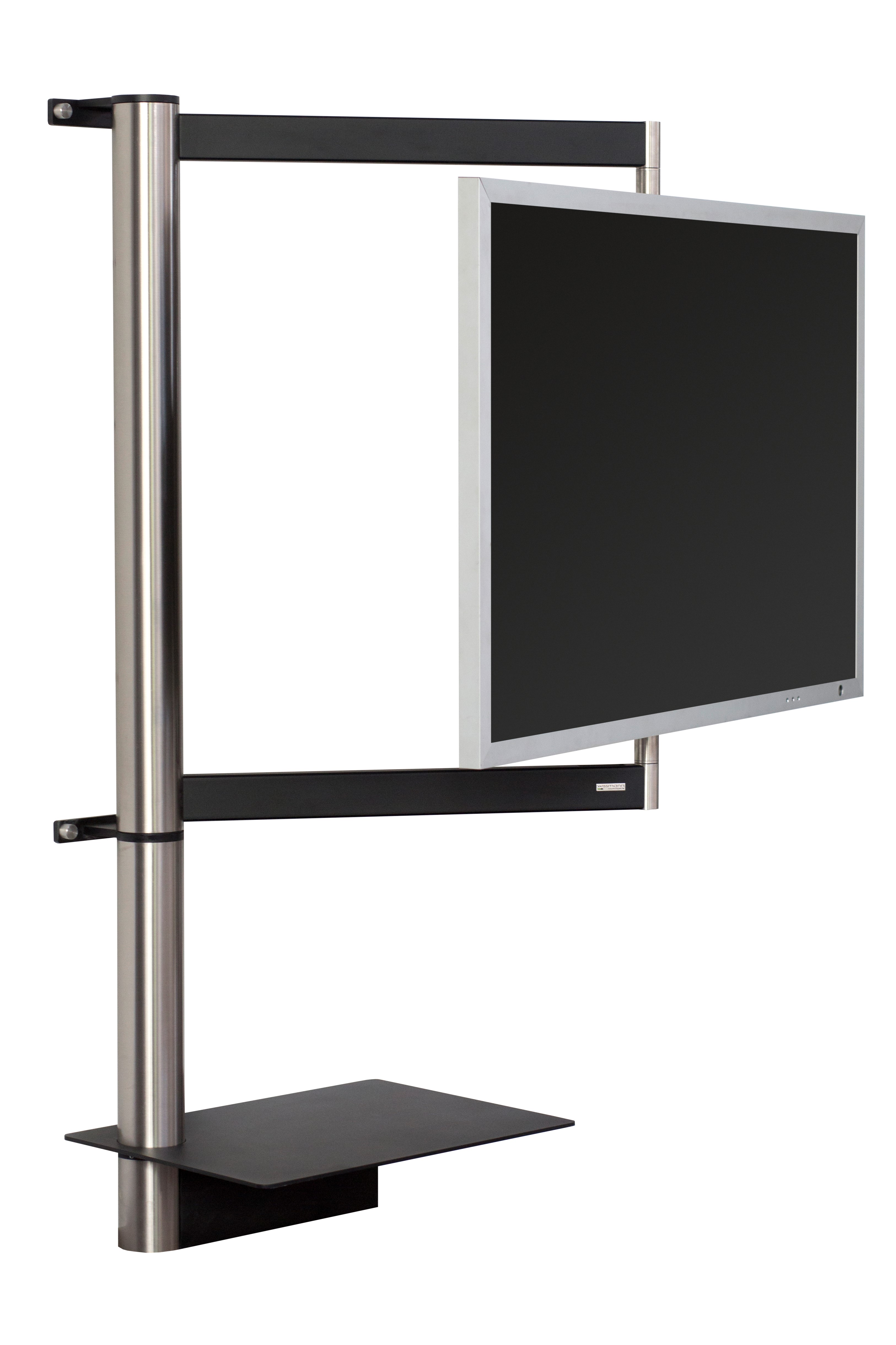 Wissmann design TV wall mount solution art112 corner mount stainless steel