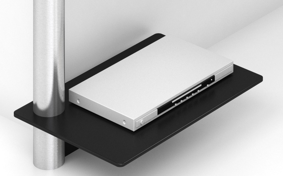 Wissmann design TV wall mount solution art112 corner mount stainless steel