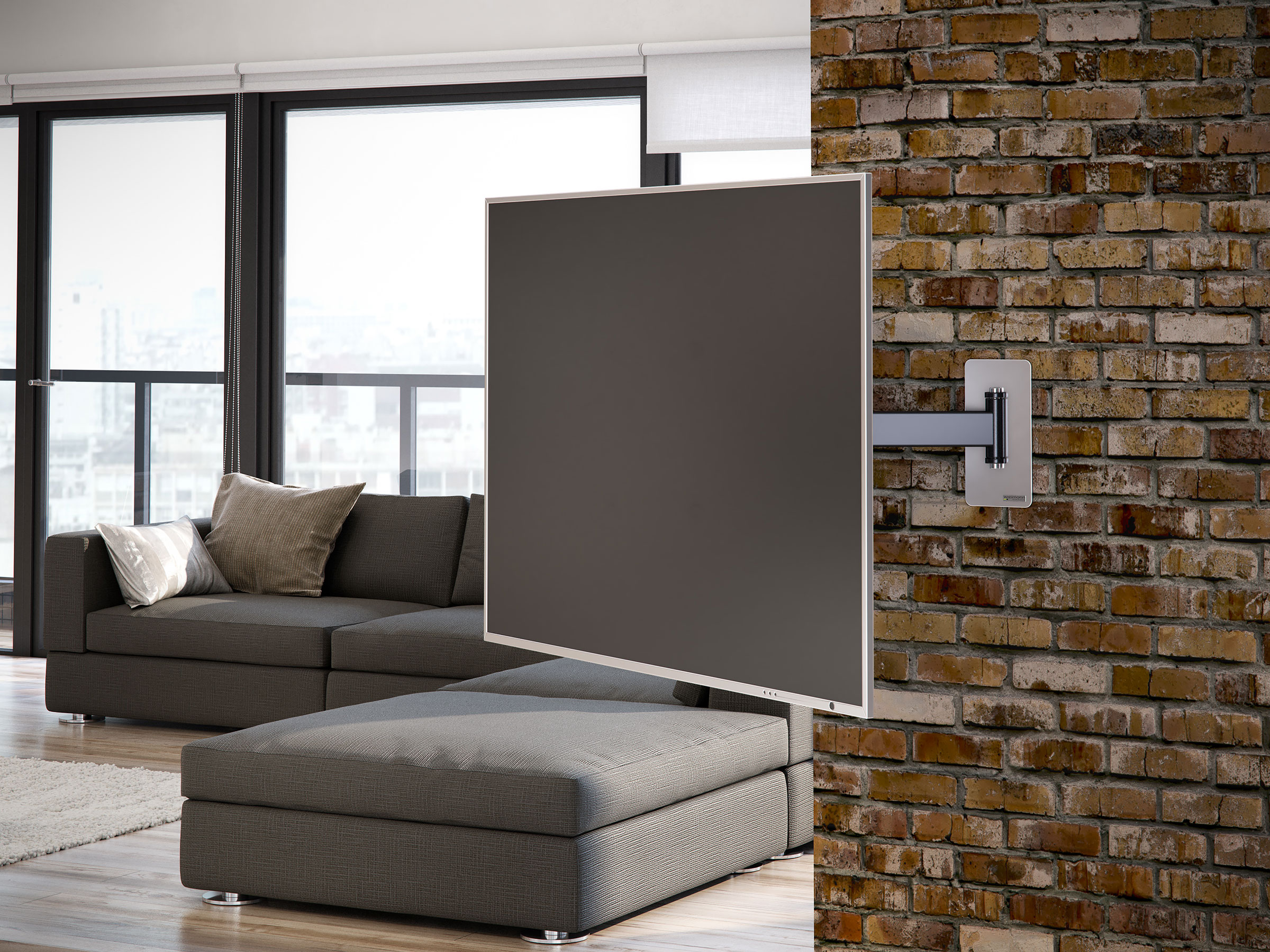 WISSMANN TV Wall Mount solution art128NA TV up to 55", up to 77 lbs