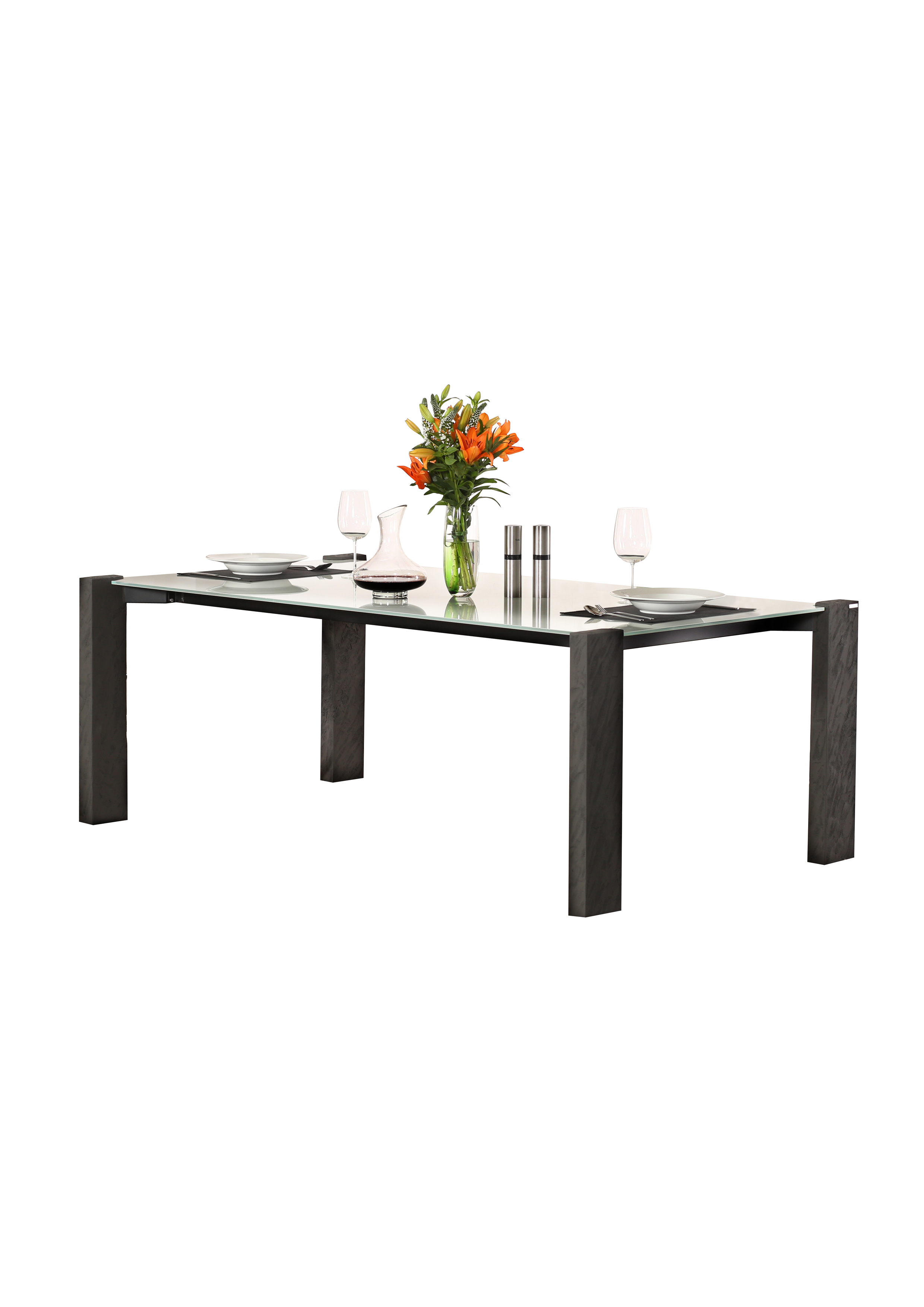 WISSMANN design dining table glass top art605