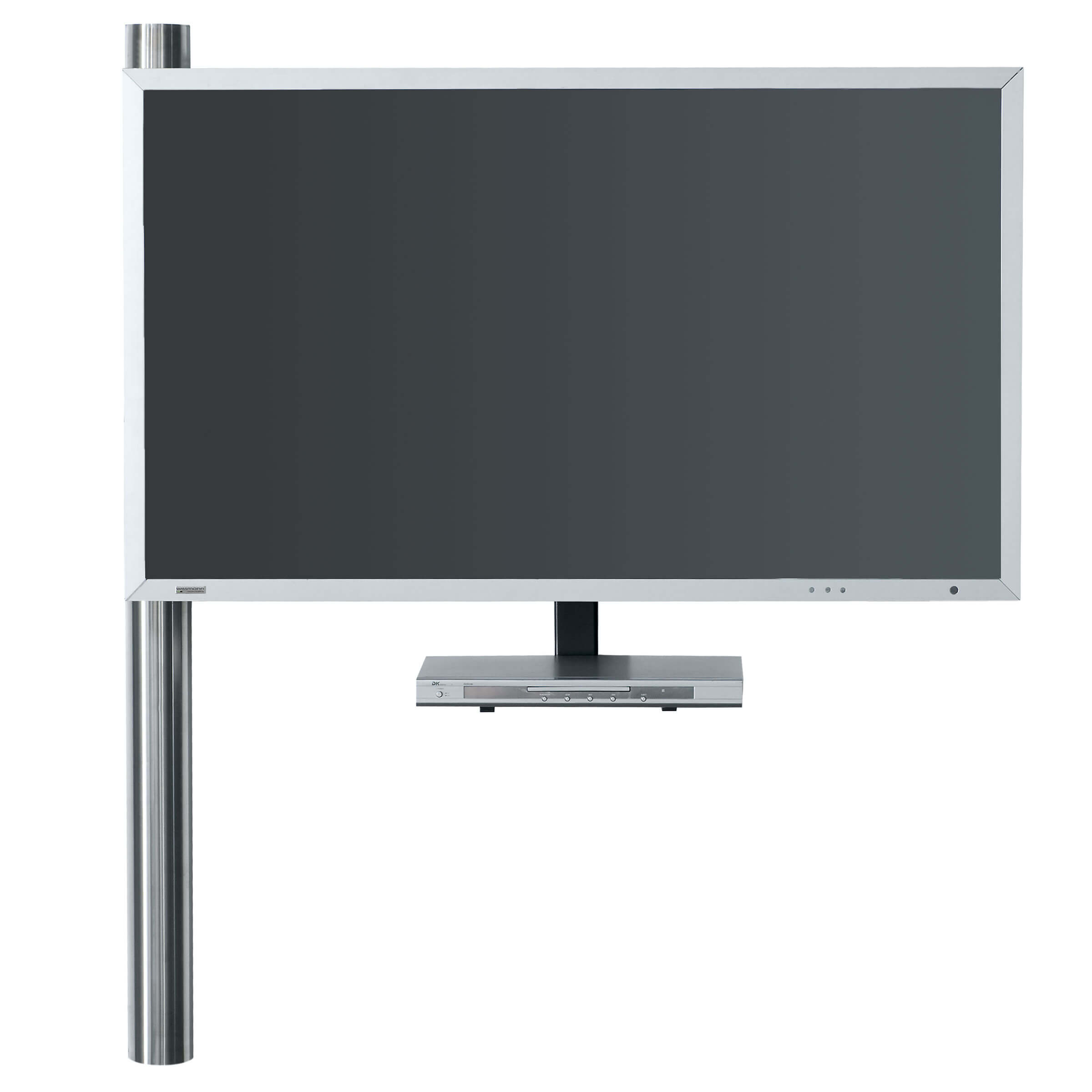 Wissmann design TV wall mount solution art123 swivel stainless steel up to 85”