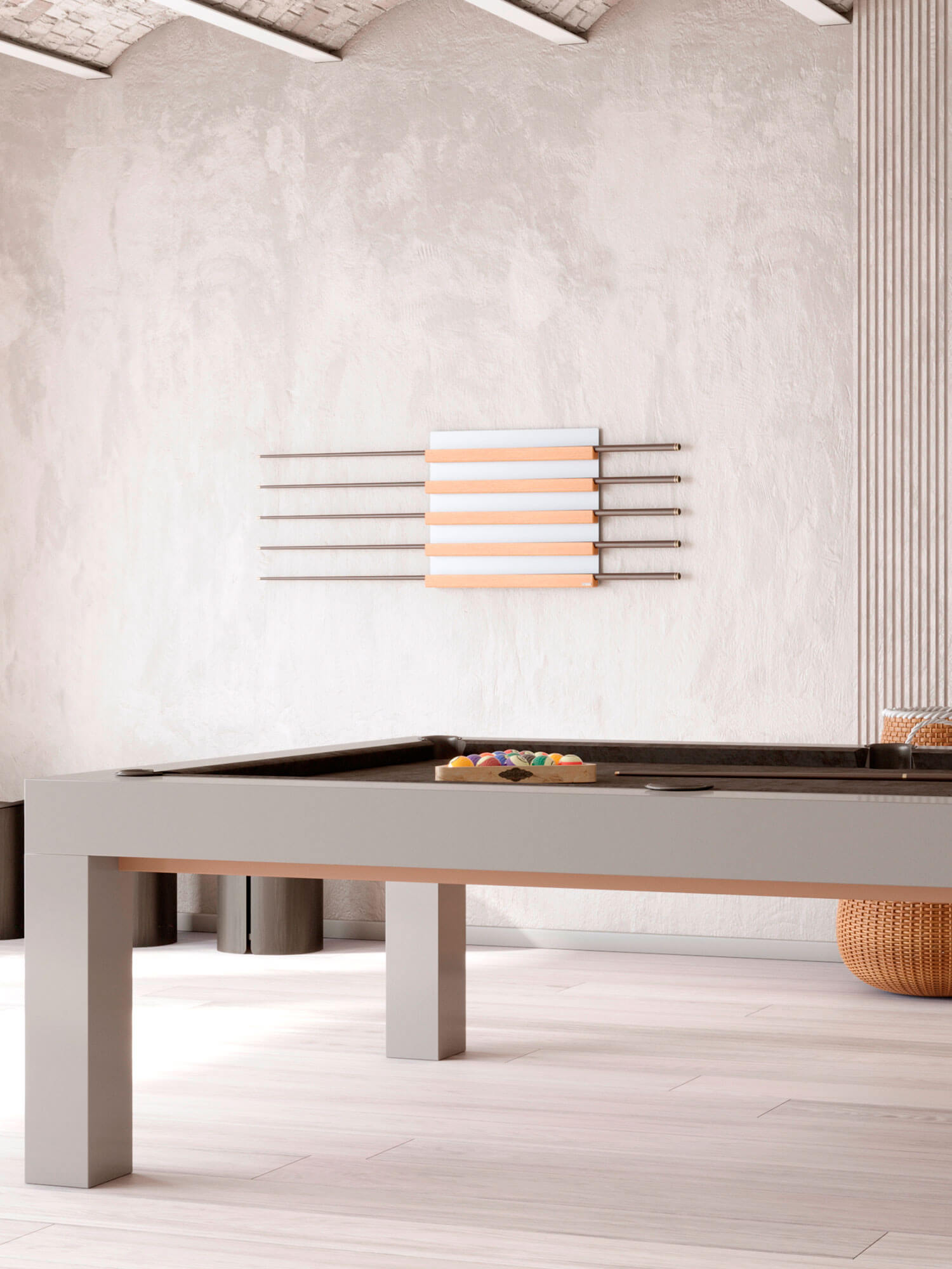 Wissmann Design cue wall holder qs art516 for billiards and snooker