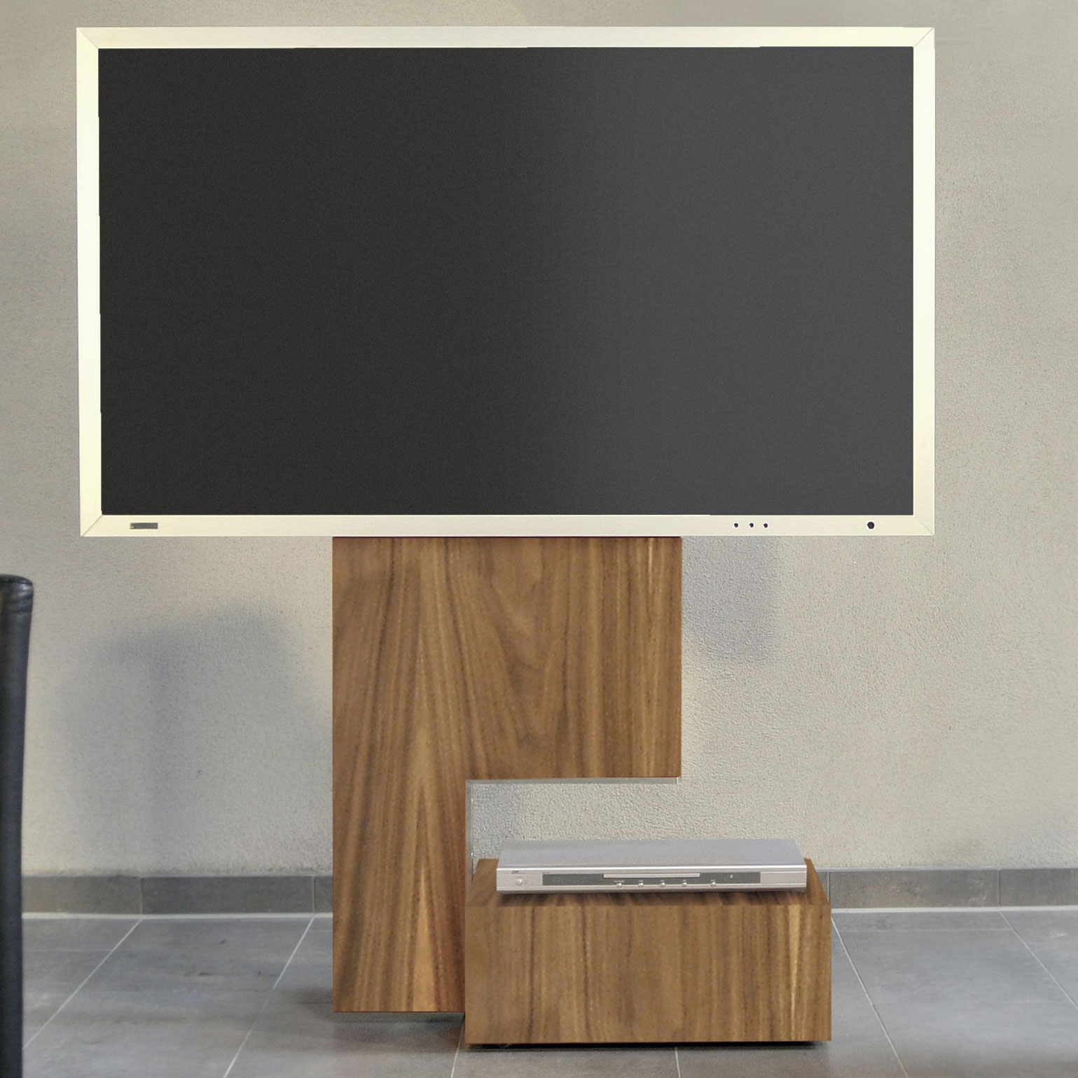 WISSMANN Design TV stand / pedestal move ART115 rollable wood