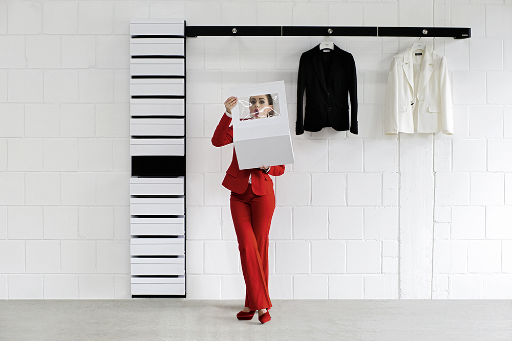 WISSMANN design wall coat rack flex art597