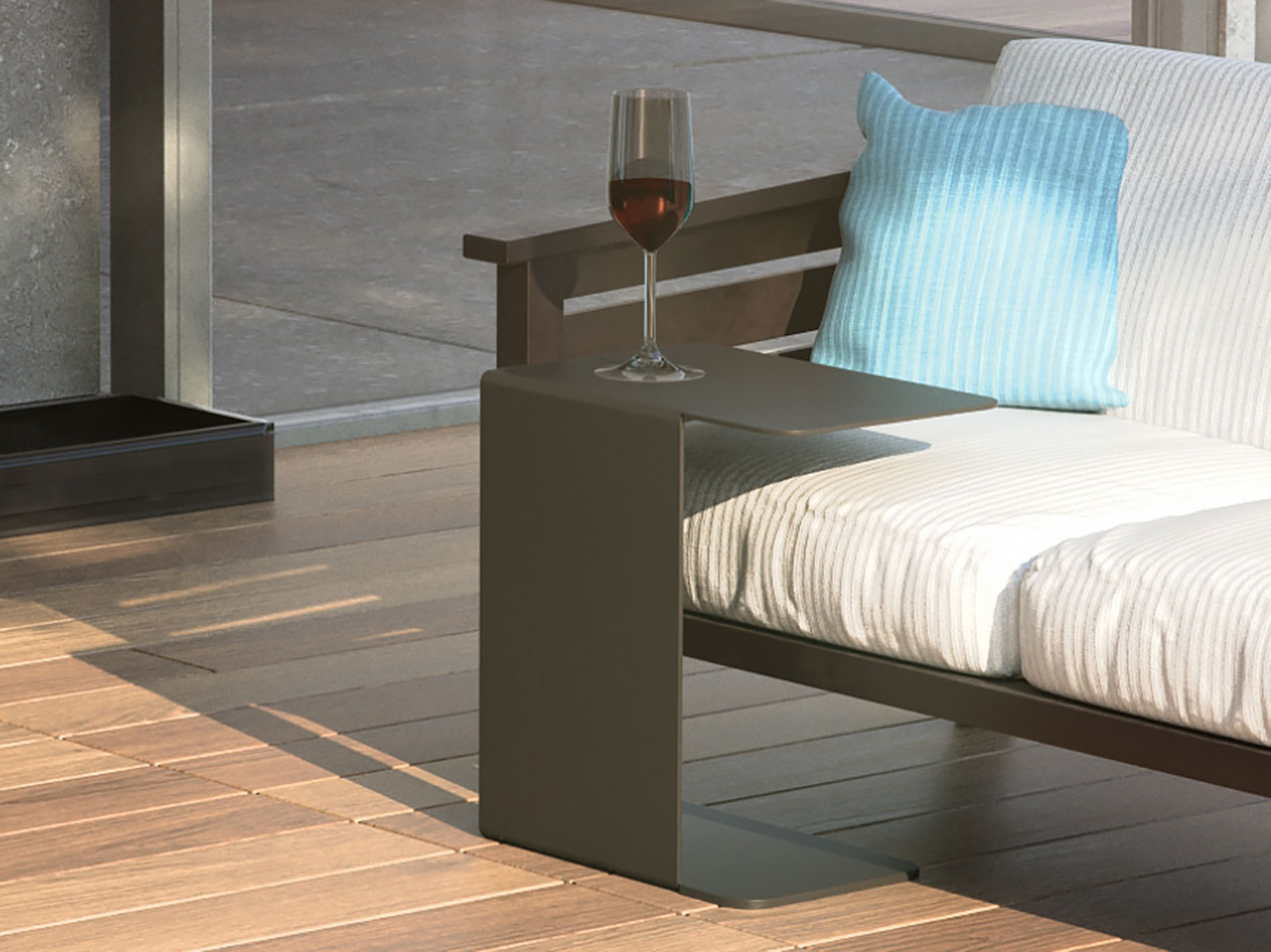 Wissmann design sofa side table os ART561